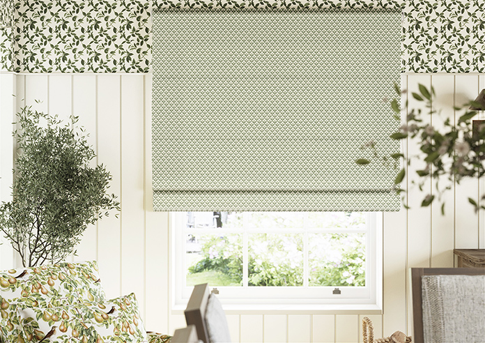 Scallop and Bud, Coriscon - Roman Blind - Image 3